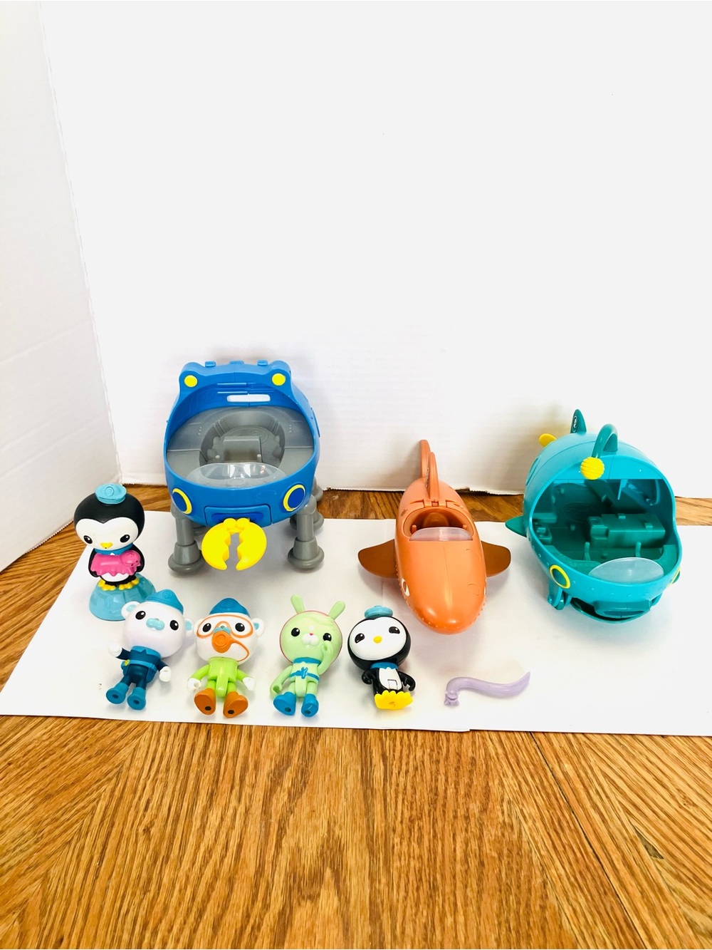 Octonauts Play Vehicles Lot & 5 Figures Incomplete Read Moose